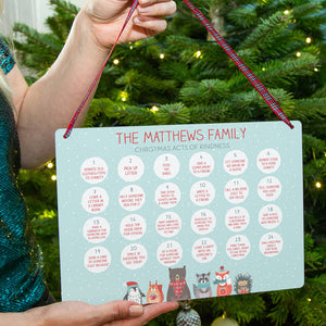 Personalised Family Kindness Reusable Advent Calendar