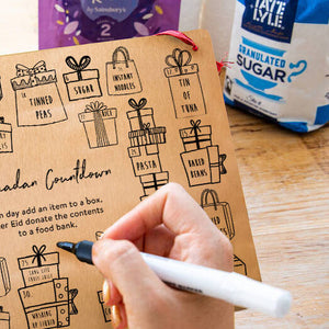 Reverse Ramadan Countdown Reusable Calendar