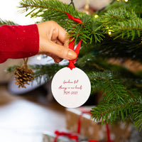 Robins Appear Remembrance Ceramic Christmas Decoration Bauble