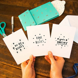 True Friends Are Like Stars' Best Friend Star Necklace Set Card