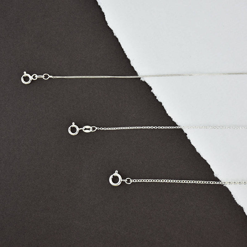 Silver Plated And Sterling Silver Necklace Chains