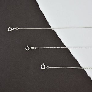 Silver Plated And Sterling Silver Necklace Chains