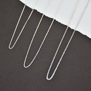 Silver Plated And Sterling Silver Necklace Chains