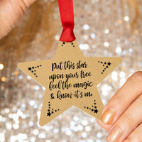 Star Remembrance Christmas Decoration Bauble