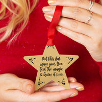 Star Remembrance Christmas Decoration Bauble