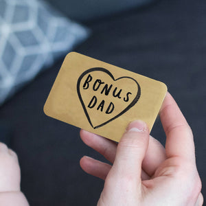 Step Dad 'Bonus Dad' Wallet Card