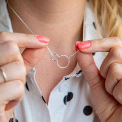Sterling silver sales adoption necklace
