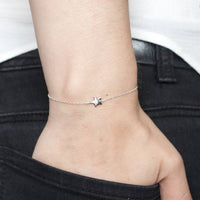 Classic Sterling Silver Star Bracelet