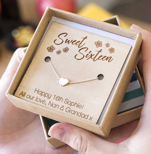 Sweet Sixteen' Personalised Heart Bracelet