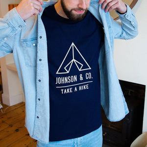 Take A Hike' Personalised Adventure Men's T Shirt