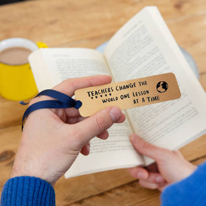 Teachers Change The World One Lesson At A Time Bookmark