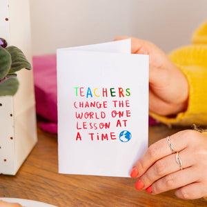 Teachers Change The World One Lesson At A Time Bookmark