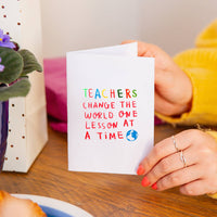 Teachers Change The World One Lesson At A Time Mug