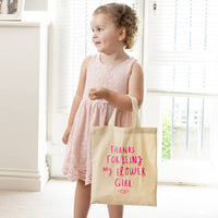 Thank You For Being My Flower Girl Mini Tote Bag