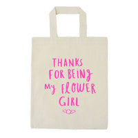 Thank You For Being My Flower Girl Mini Tote Bag