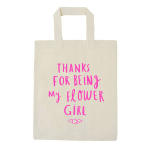 Thank You For Being My Flower Girl Mini Tote Bag