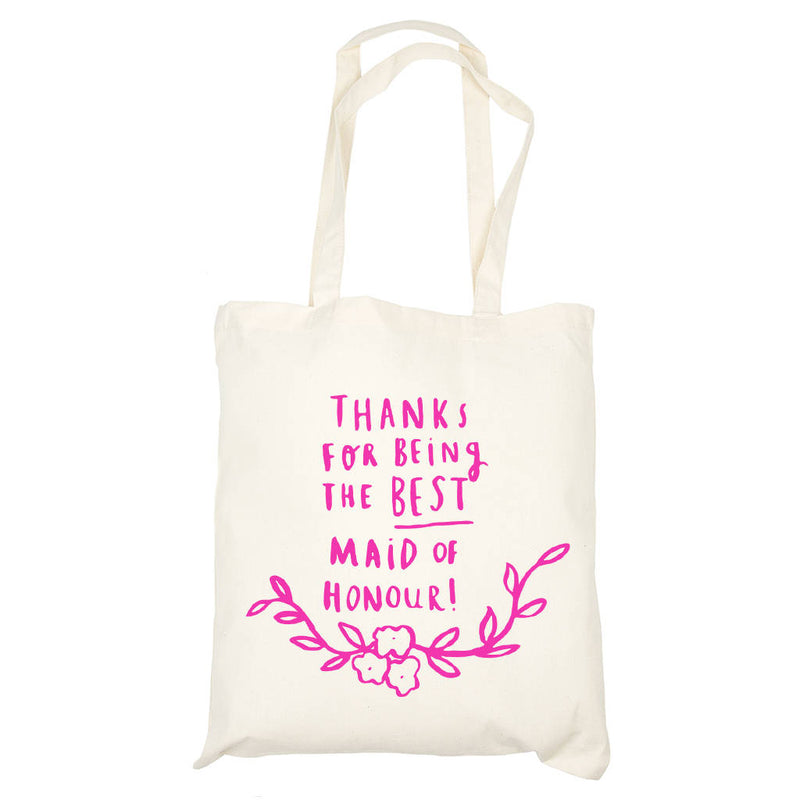 Thank You For Being My Maid Of Honour Tote Bag