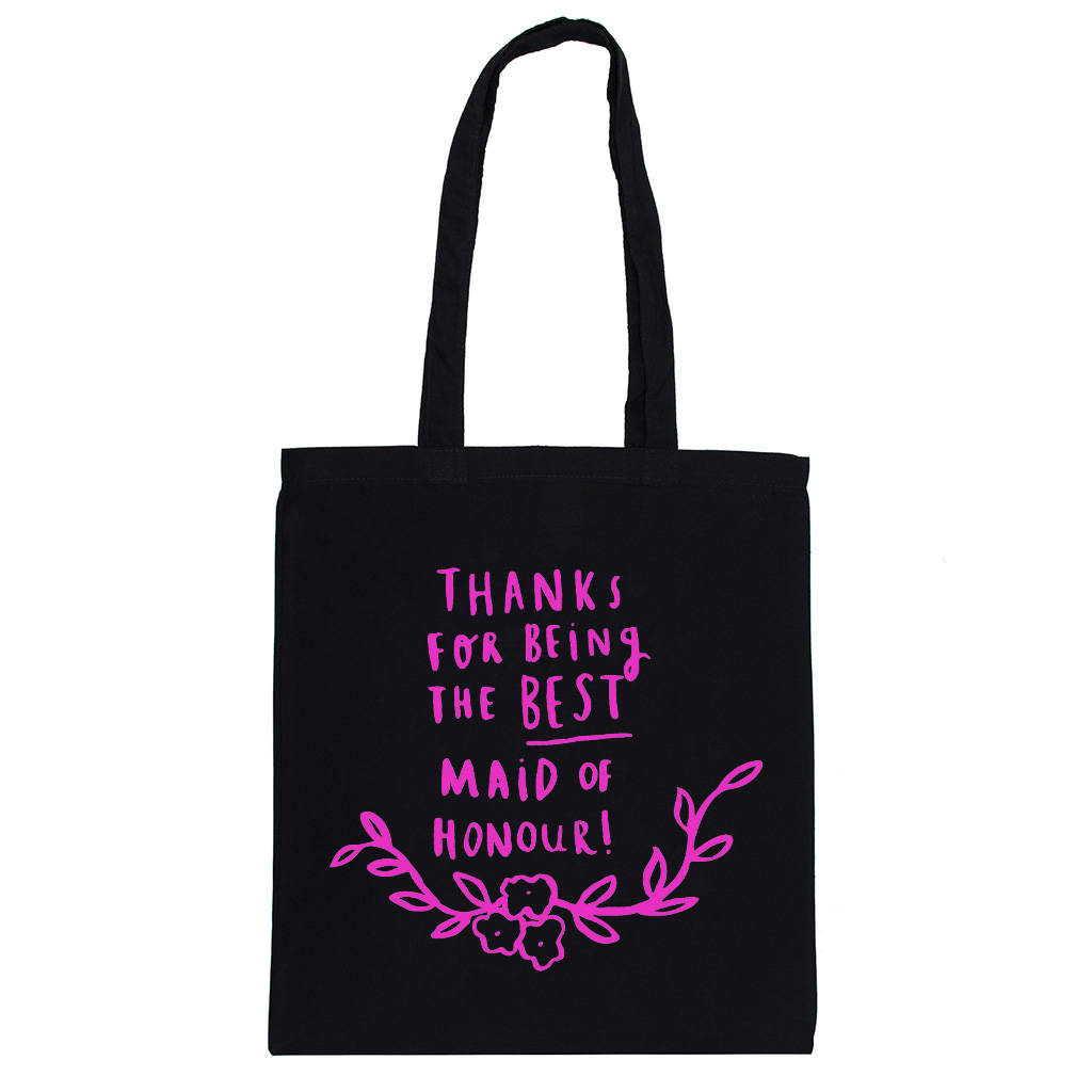 Thank You For Being My Maid Of Honour Tote Bag