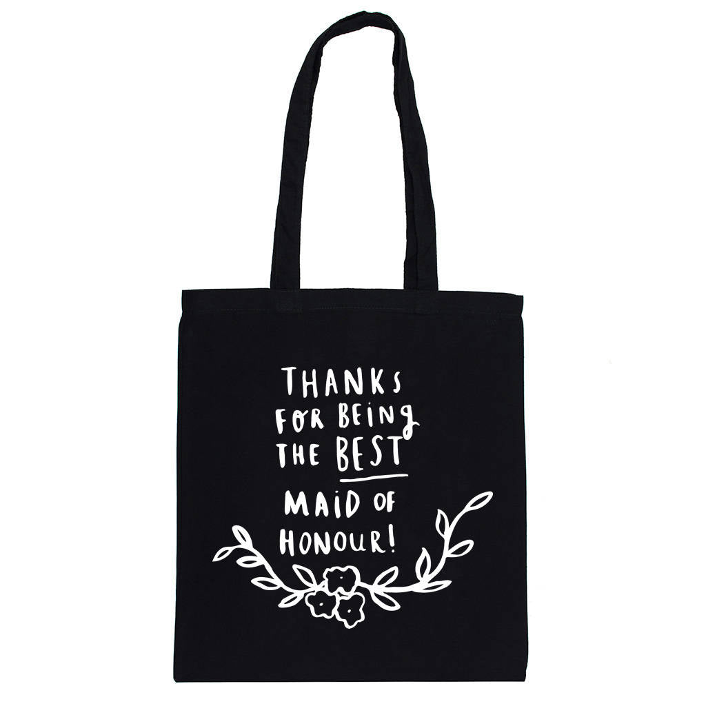 Thank You For Being My Maid Of Honour Tote Bag