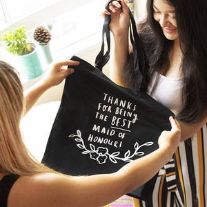 Thank You For Being My Maid Of Honour Tote Bag