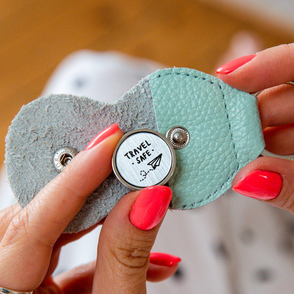Travel Safe Pocket Token Keepsake Keyring Ellie Ellie