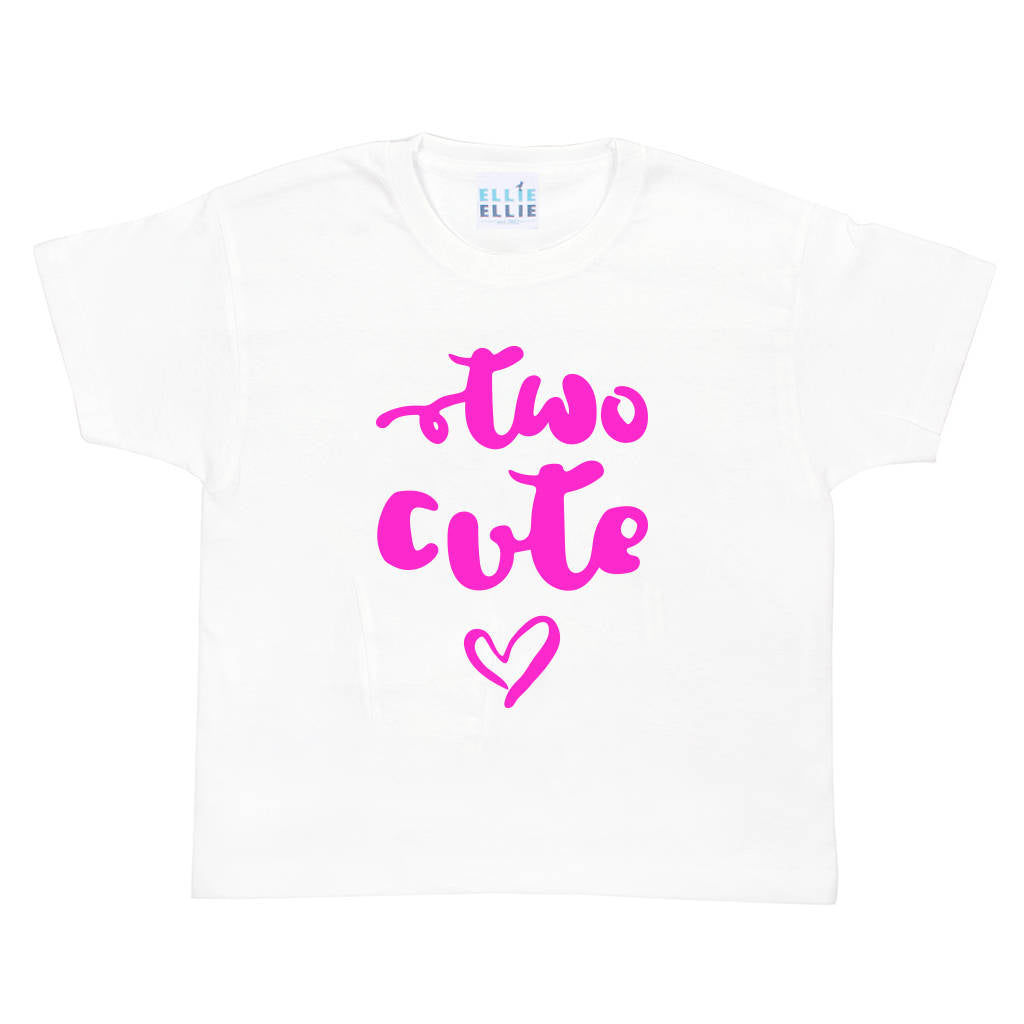 Two Cute' 2nd Birthday T-Shirt