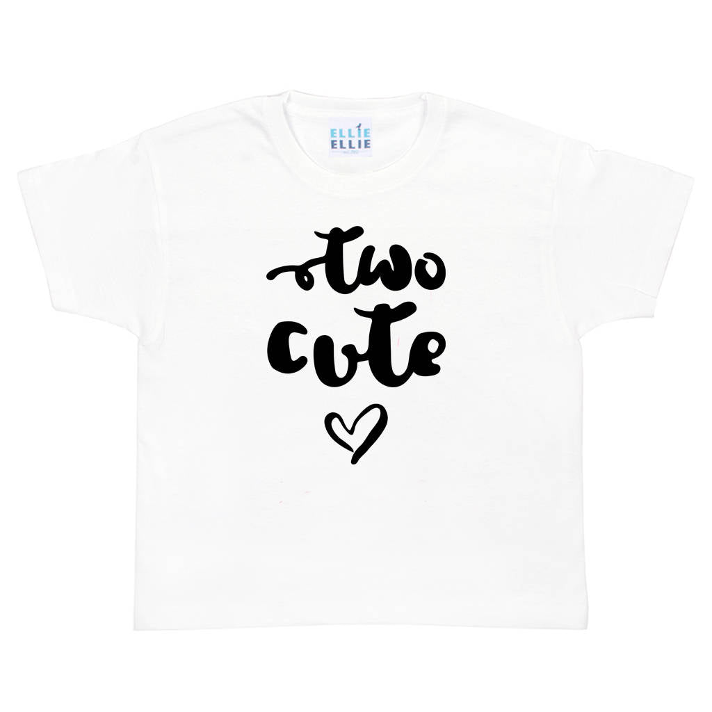 Two Cute' 2nd Birthday T-Shirt