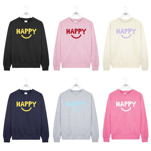 Unisex Happy Face Sweatshirt