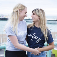 Wedding Hubby And Wifey Couples T-Shirt Set