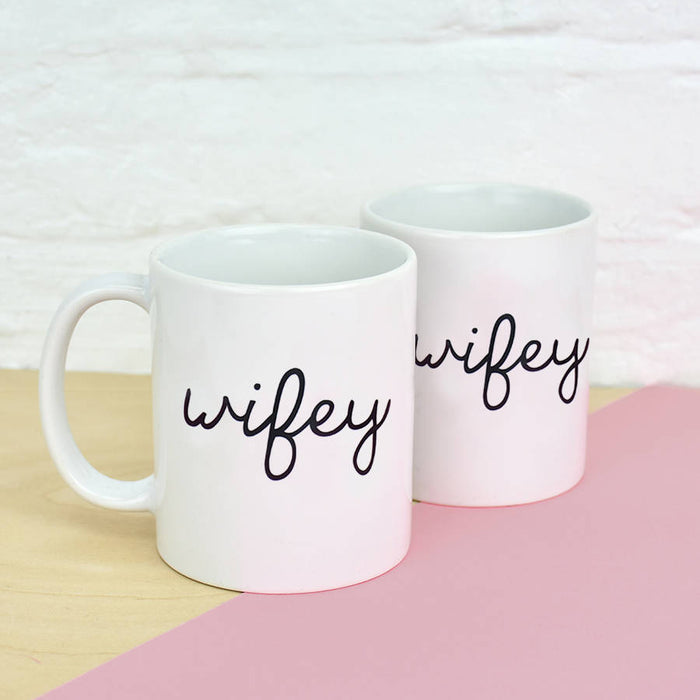 Wifey And Wifey Couples Mug Set