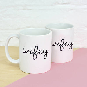 Wifey And Wifey Couples Mug Set