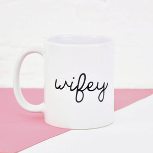 Wifey And Wifey Couples Mug Set