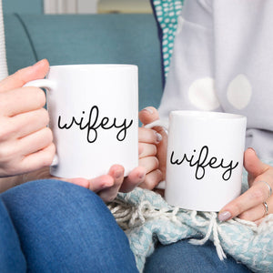 Wifey And Wifey Couples Mug Set