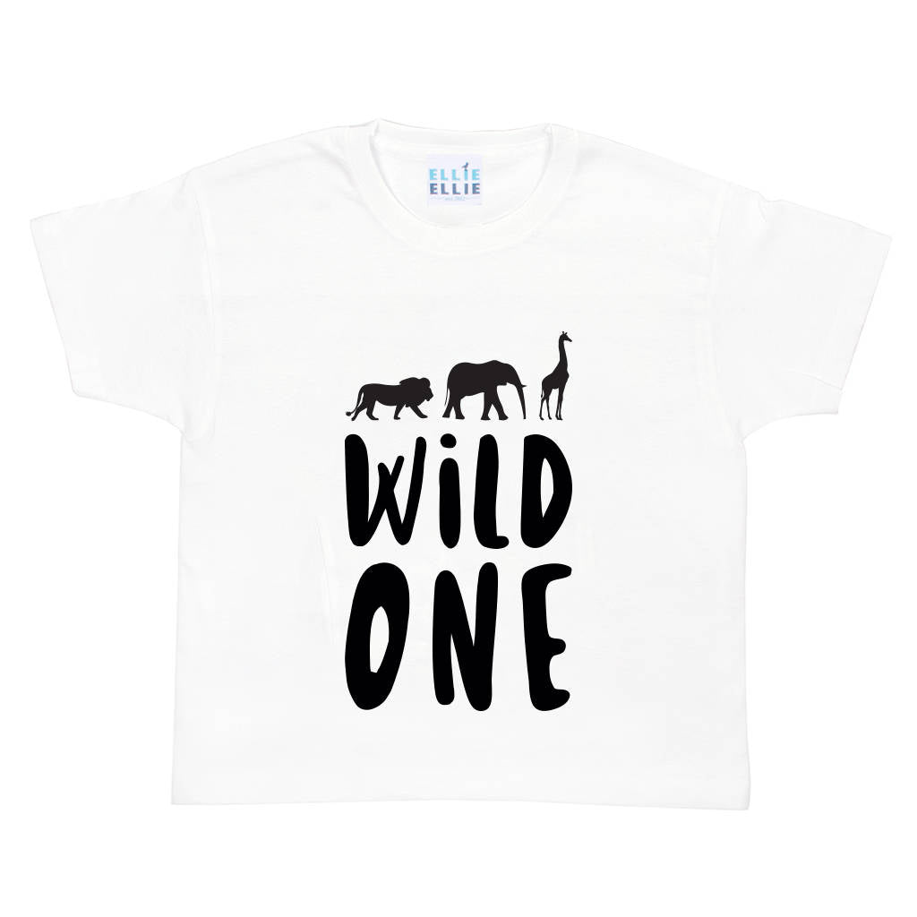 Wild One' Babies 1st Birthday T-Shirt / Baby Vest