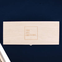 You Are Awesome' Wooden Watch Box
