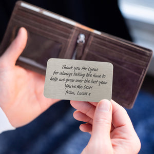 Best Teacher Award Goes To You' Purse Wallet Card