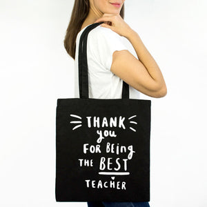 Thanks For Being The Best Teacher Tote Bag